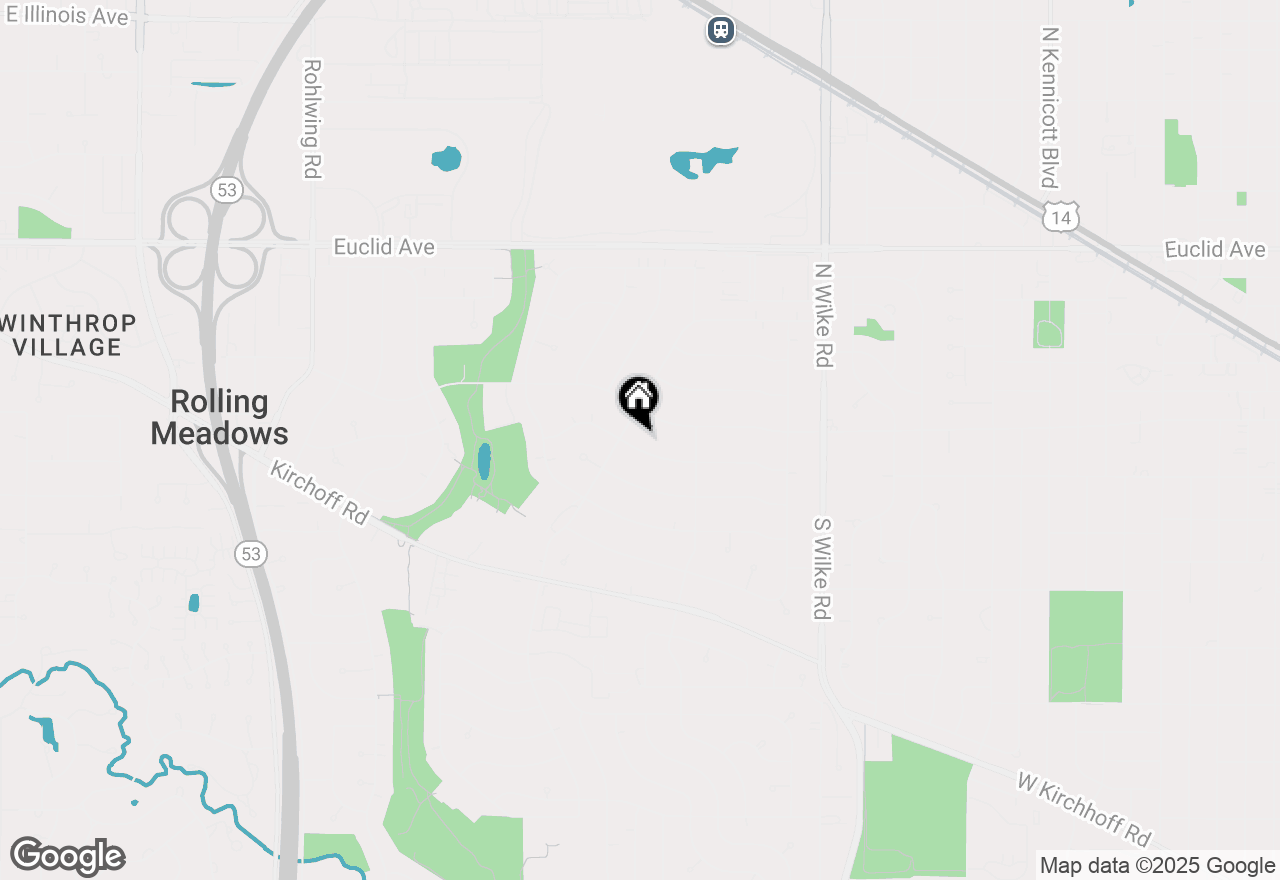 Map of 2506 Sigwalt Street, Rolling Meadows, IL 60008