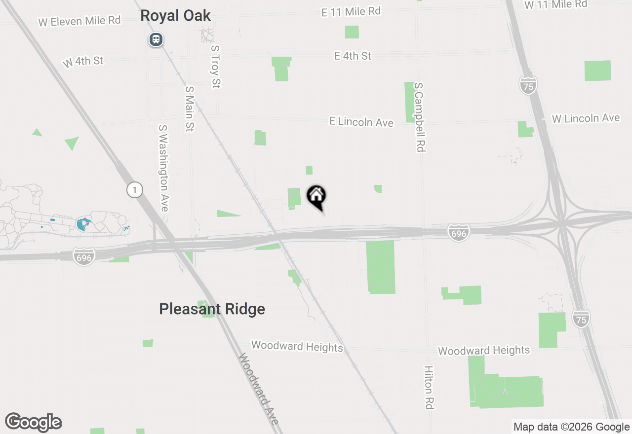 Map of 1515 Mohawk Avenue, Royal Oak, MI 48067