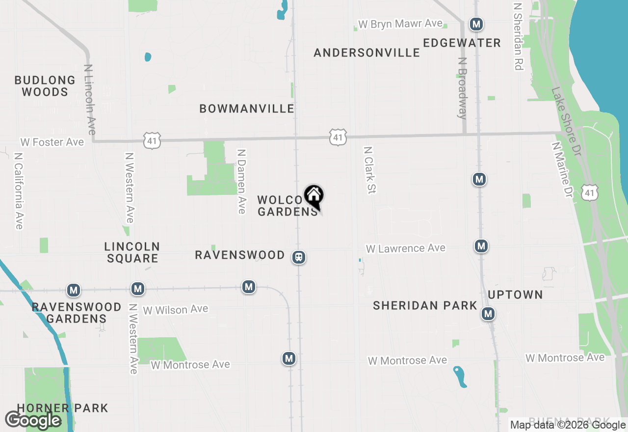 Map of 4876 N Hermitage Avenue #102, Chicago, IL 60640