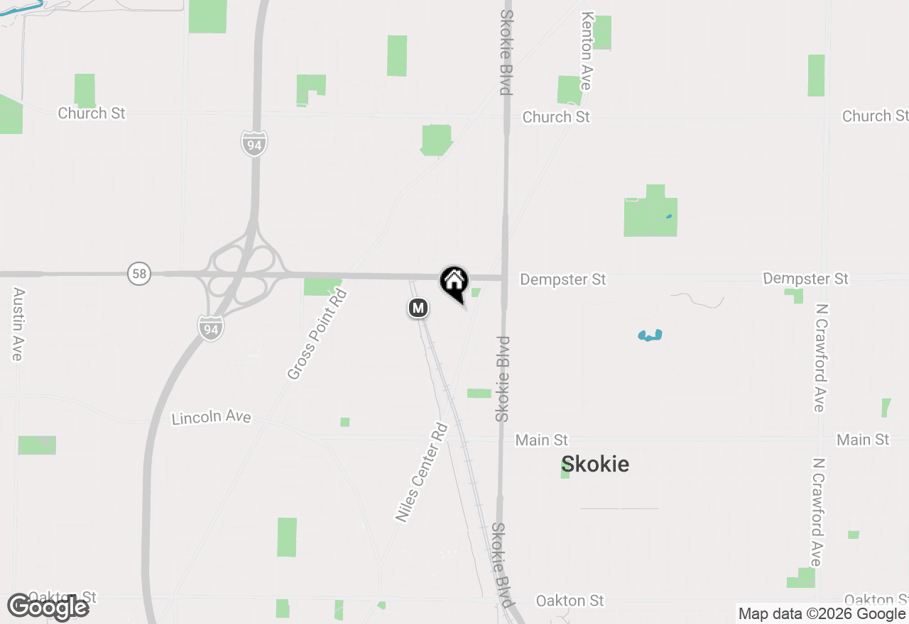 Map of 4912 Crain Street #B, Skokie, IL 60077