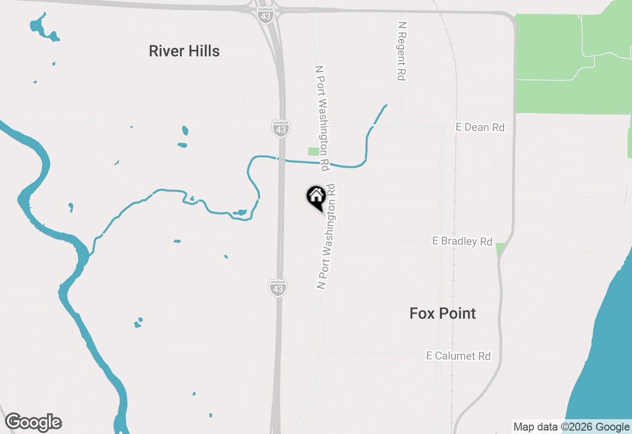 Map of 425 W Willow Ct #109, Fox Point, WI 53217