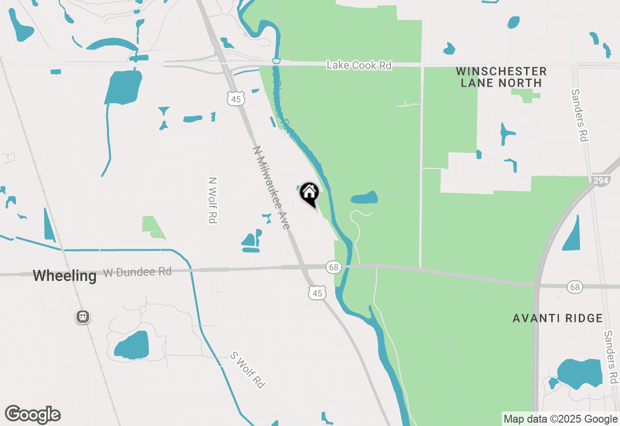 Map of 321 Forestway Lane, Wheeling, IL 60090