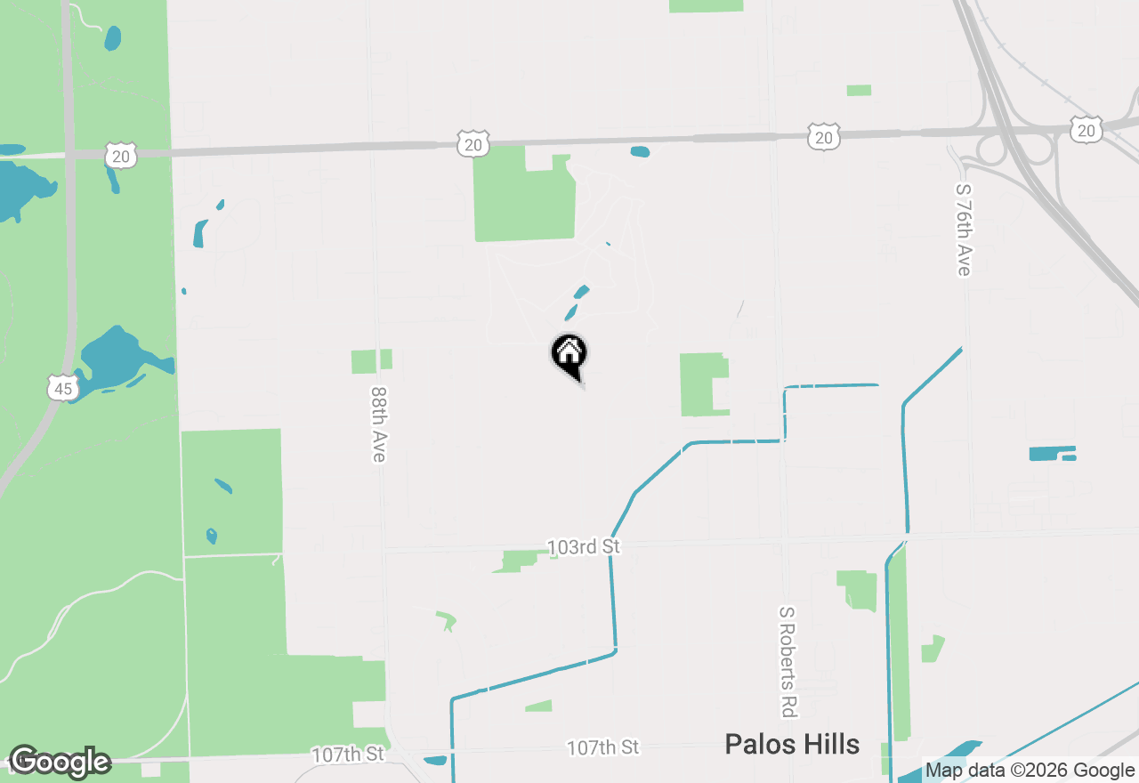 Map of 10086 S 84th Terrace #303, Palos Hills, IL 60465