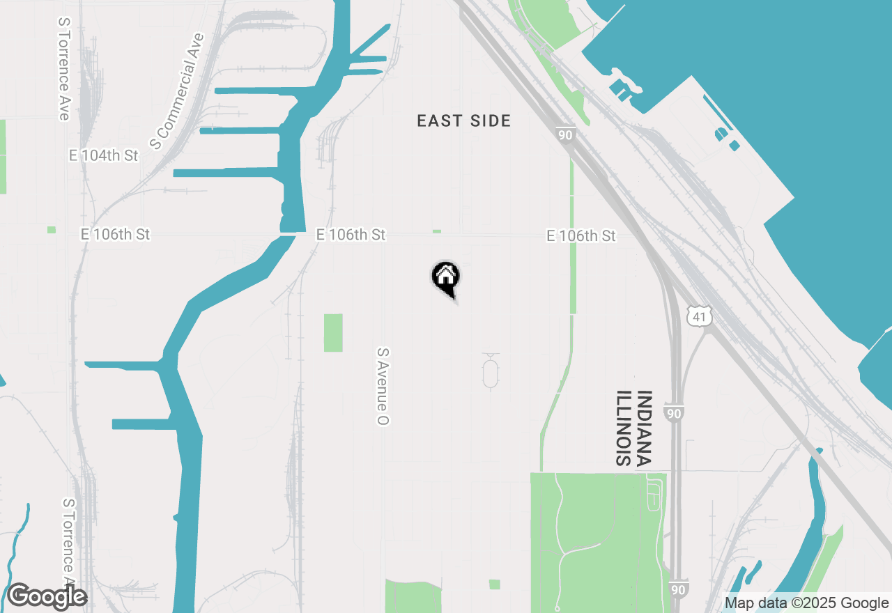 Map of 10751 S Avenue B, Chicago, IL 60617