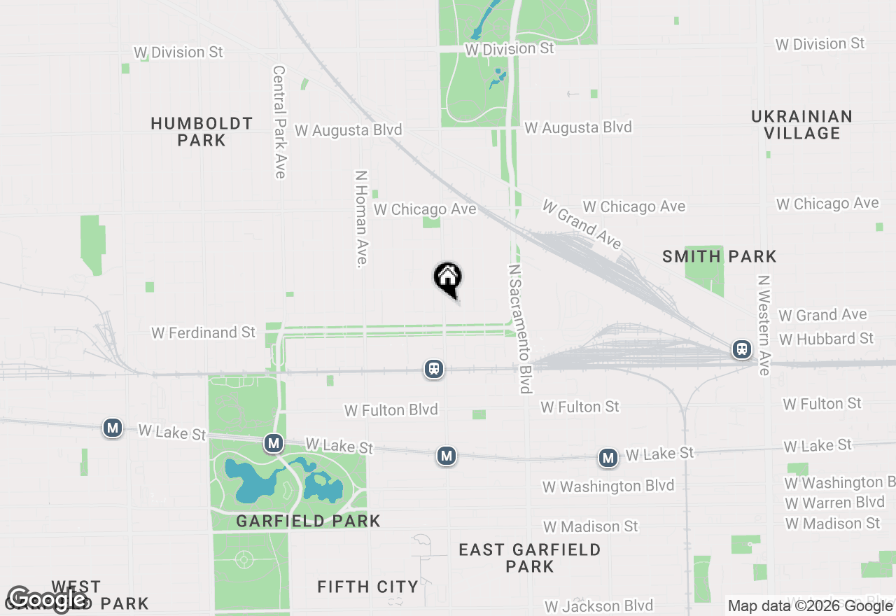 Map of 523 N Kedzie Avenue #1, Chicago, IL 60612