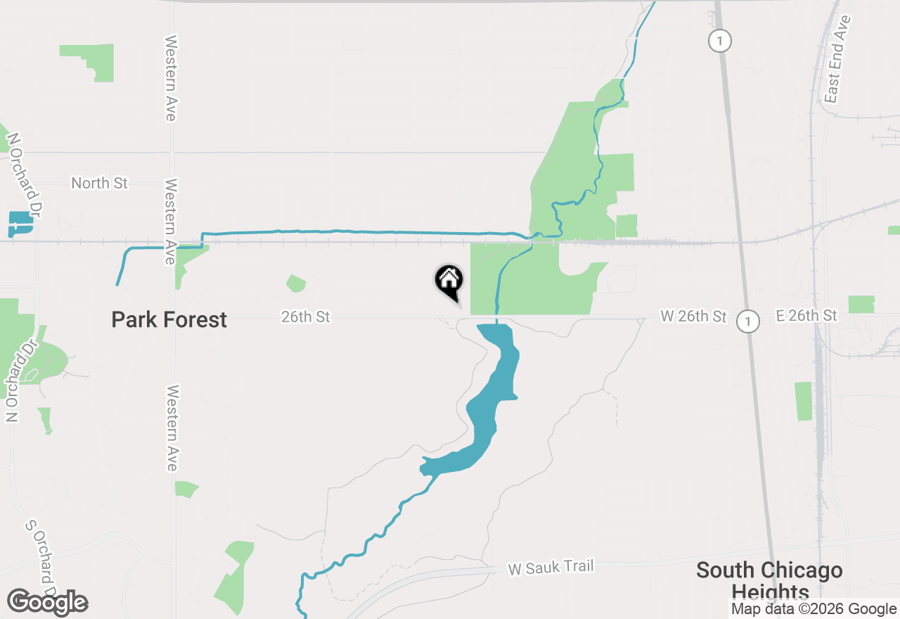 Map of 5 Arrowhead Court, Park Forest, IL 60466