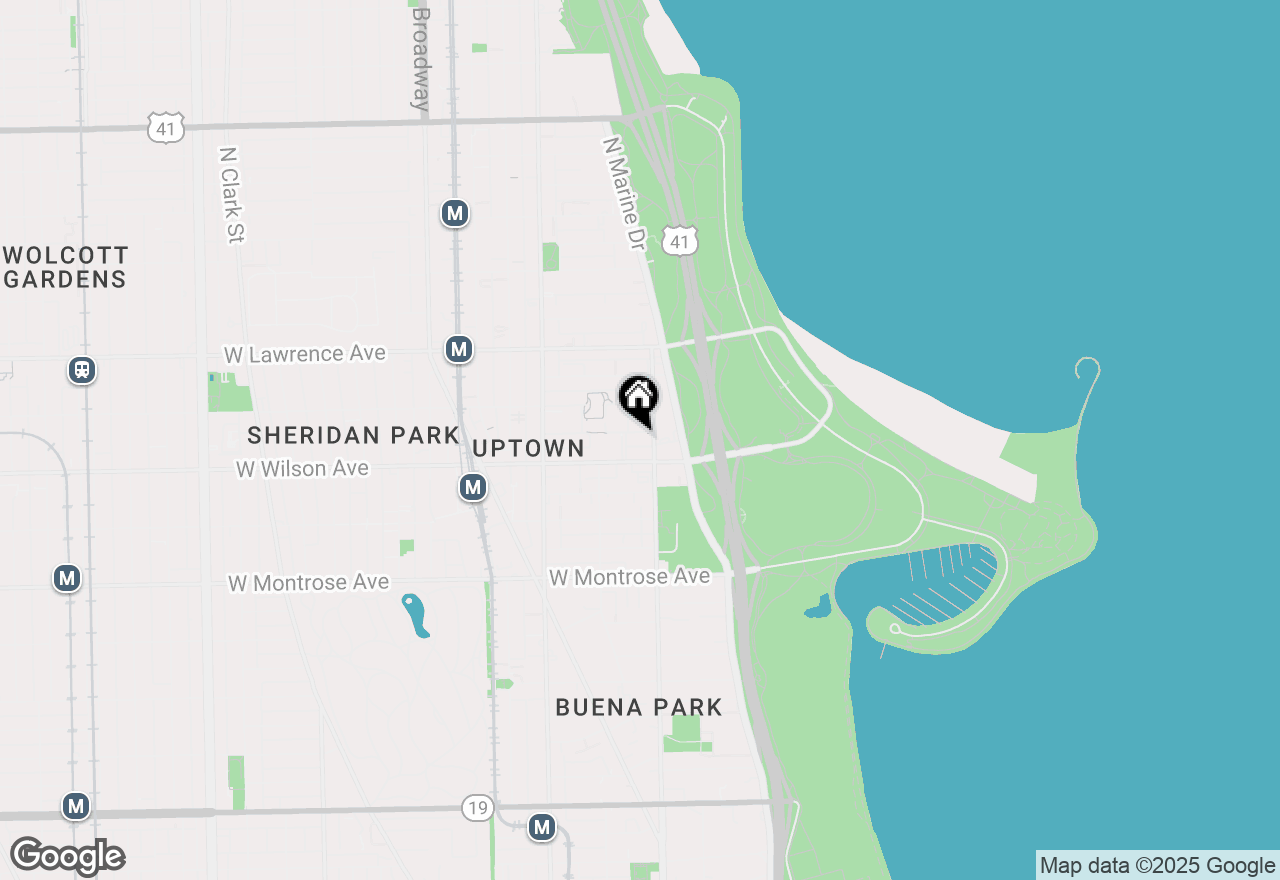 Map of 811 W Eastwood Avenue #505, Chicago, IL 60640