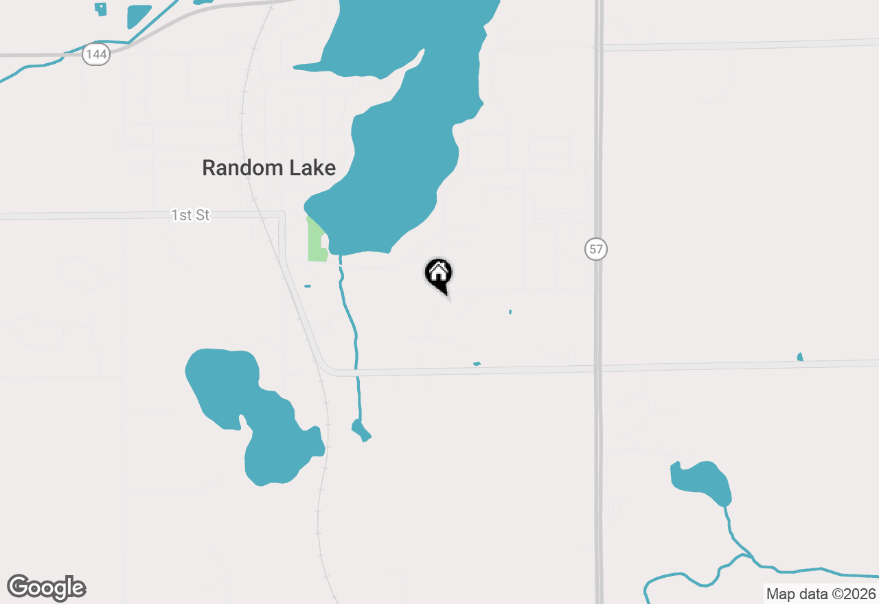 Map of Lt2 Lake Breeze Ln, Random Lake, WI 53075