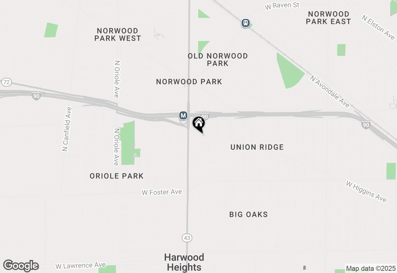 Map of 5435 N Neva Avenue, Chicago, IL 60656