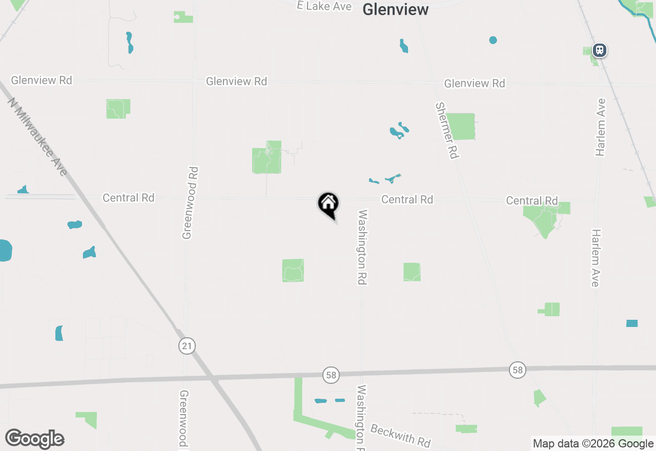 Map of 2821 Covert Road, Glenview, IL 60025