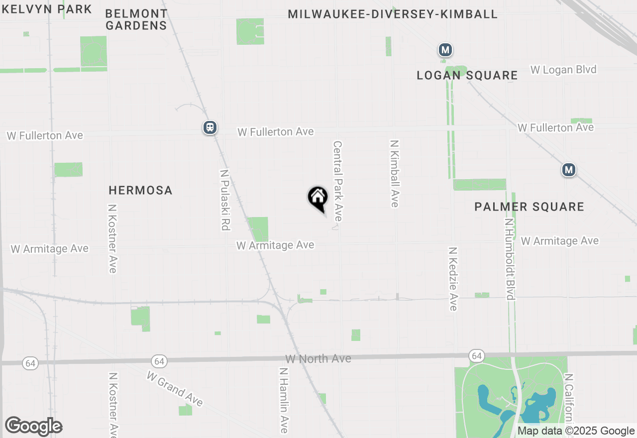 Map of 3645 W Dickens Avenue, Chicago, IL 60647