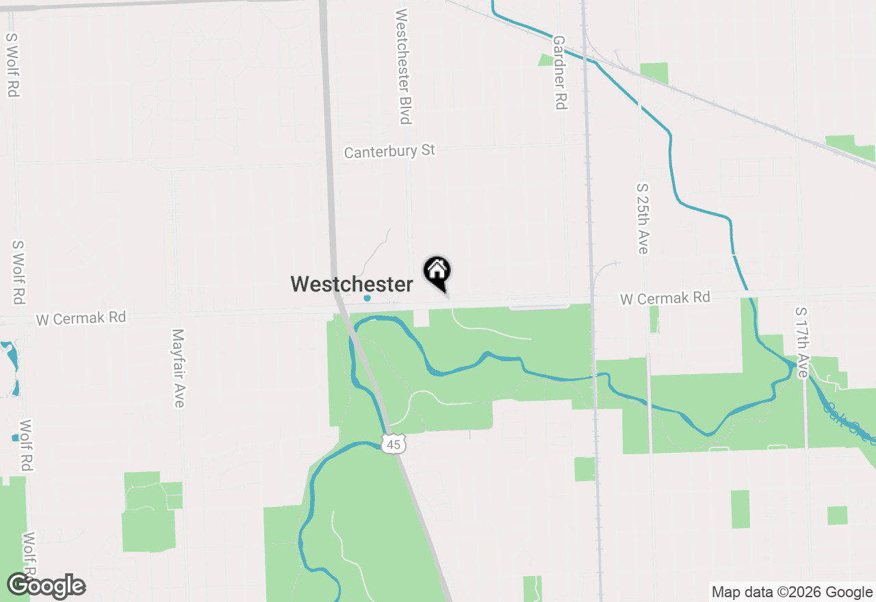 Map of (Address confidential), Westchester, Illinois 60154