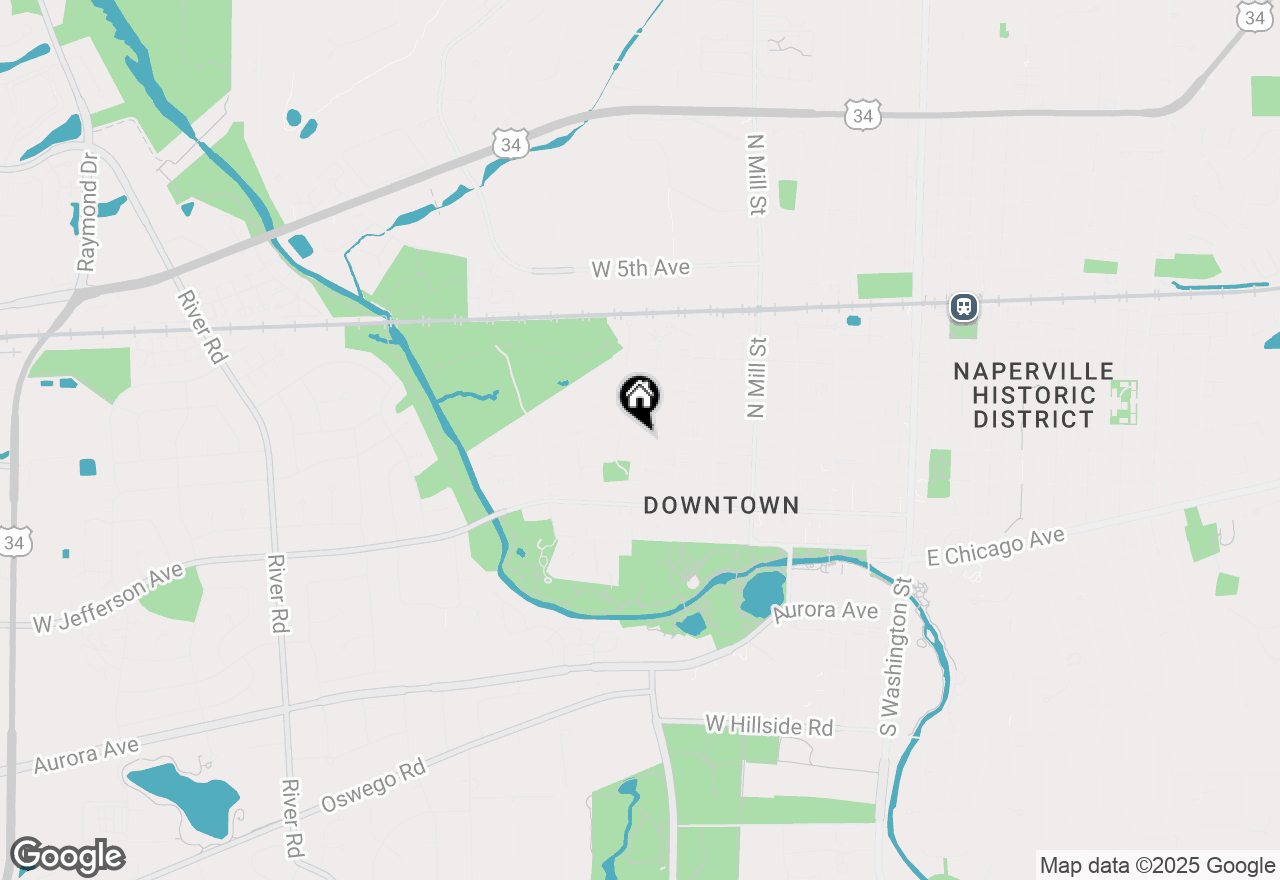 Map of 710 W Benton Avenue, Naperville, IL 60540