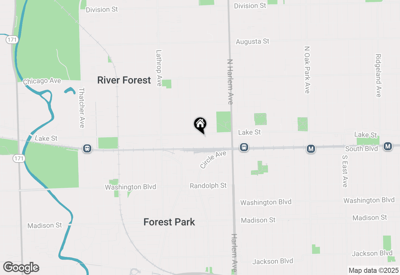 Map of (Address confidential), River Forest, Illinois 60305
