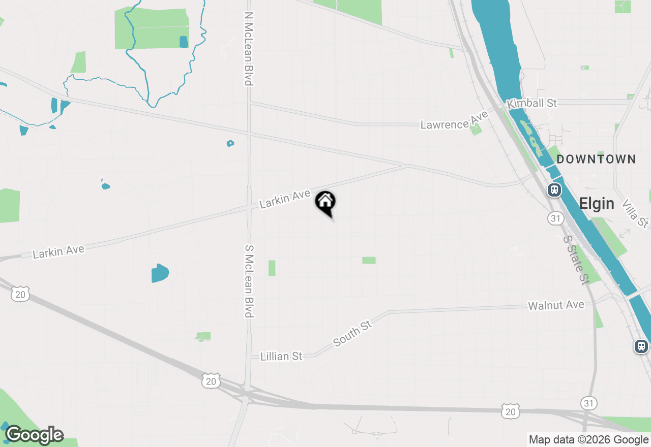 Map of 11 S Alfred Avenue, Elgin, IL 60123