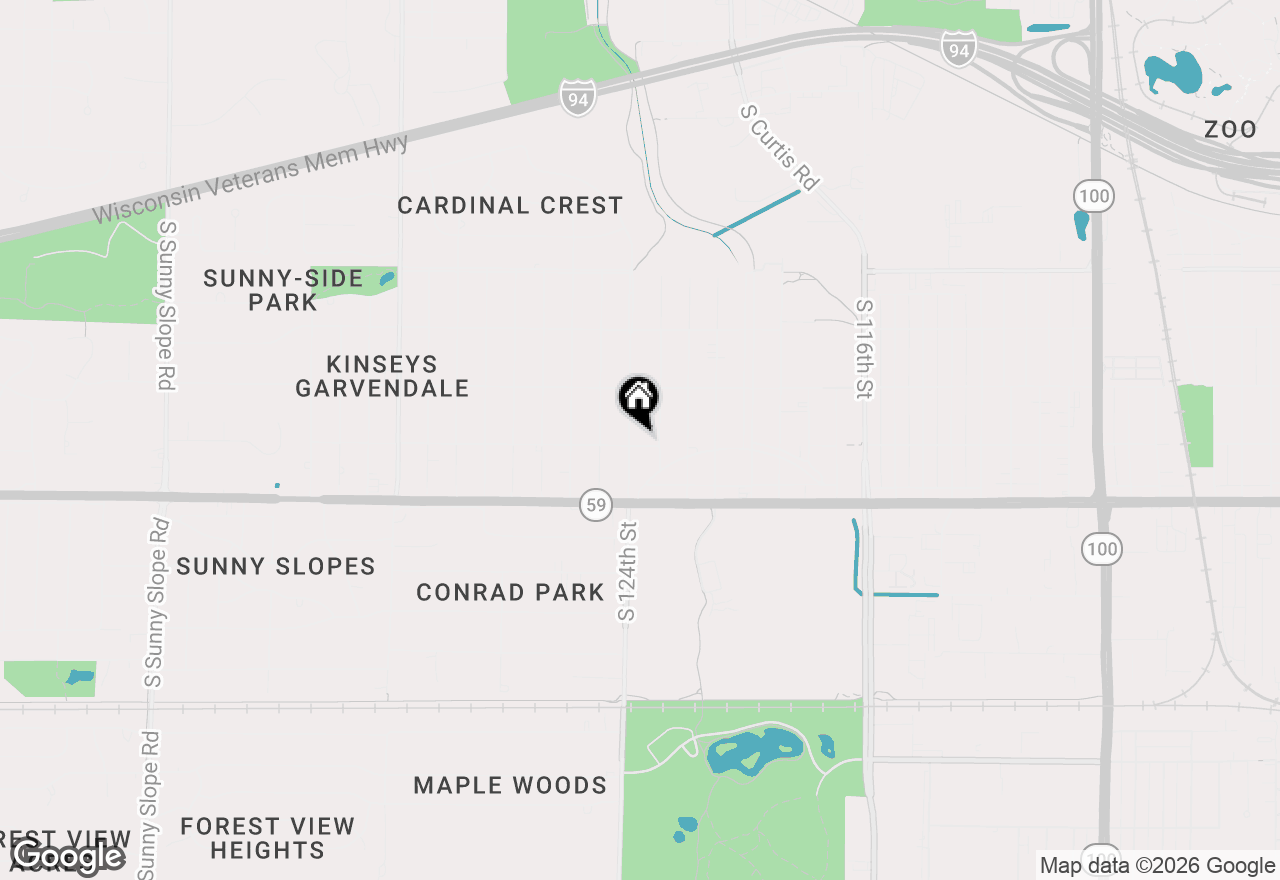 Map of 1236 S 124th St, West Allis, WI 53214