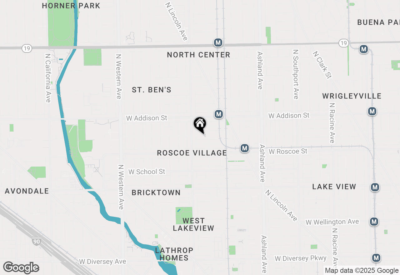 Map of 1931 W Cornelia Avenue, Chicago, IL 60657