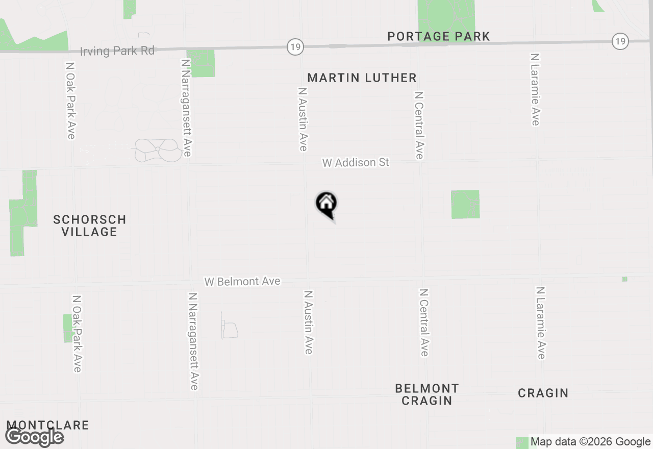 Map of 5917 W Roscoe Street, Chicago, IL 60634