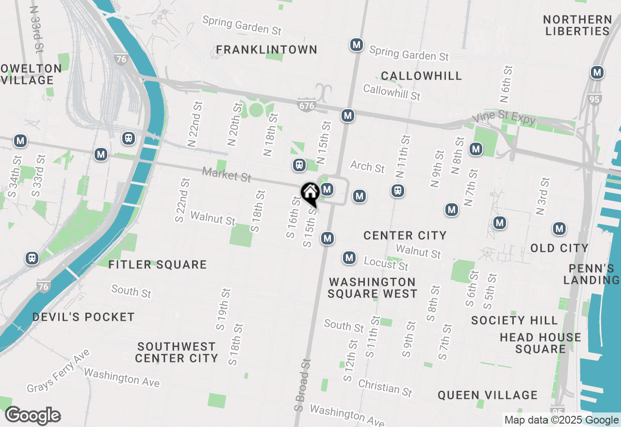 Map of 1510 Chestnut Street #902, Philadelphia, PA 19102