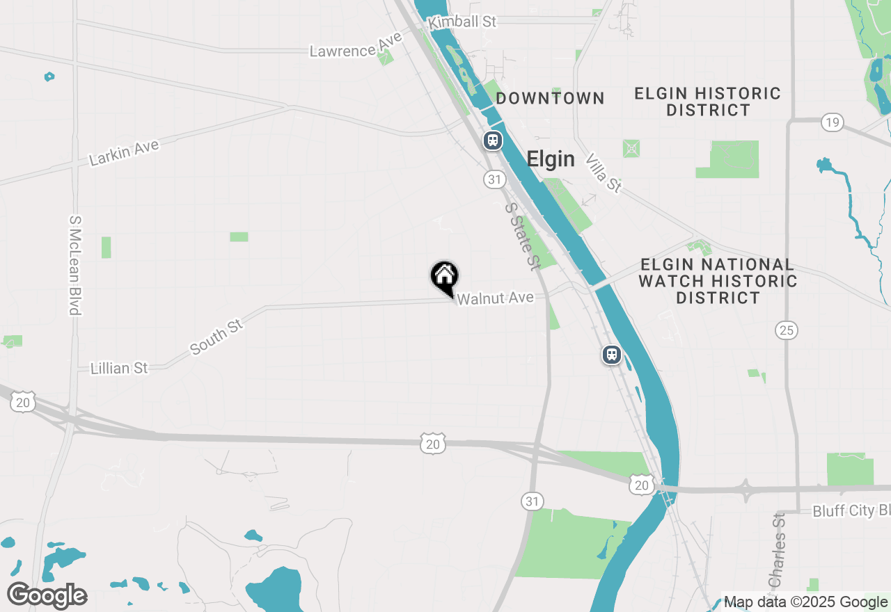 Map of 455 Walnut Avenue, Elgin, IL 60123