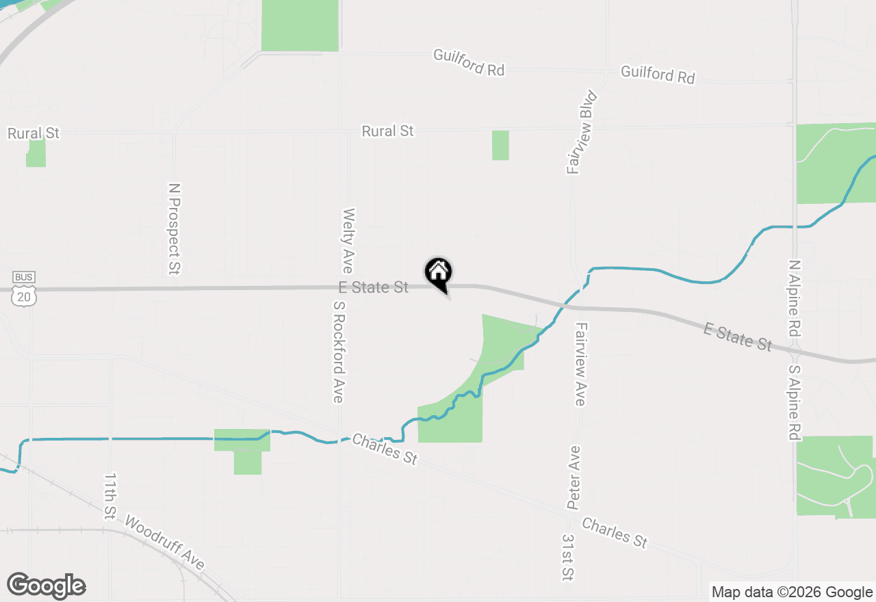 Map of 2812 Oak Grove Lane, Rockford, IL 61108