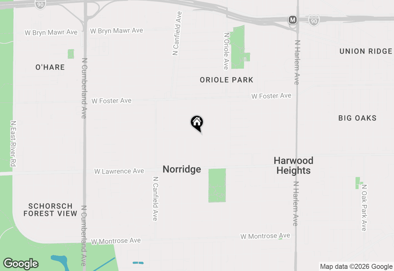 Map of 7736 W Strong Street, Norridge, IL 60706