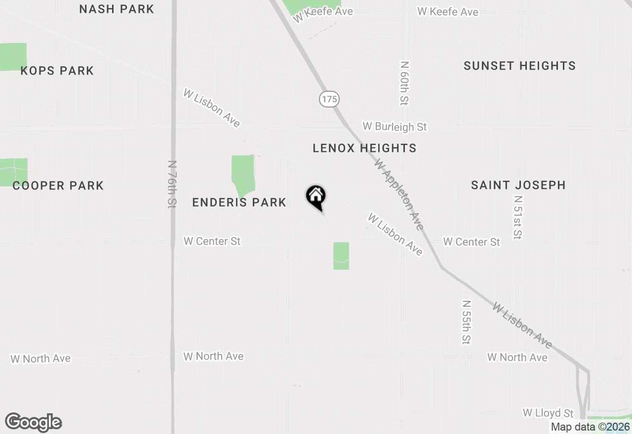 Map of 6590 W Hadley St, Milwaukee, WI 53210