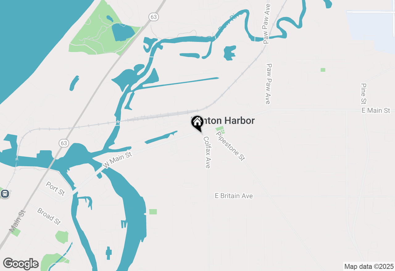 Map of 174 W Main Street, Benton Harbor, MI 49022
