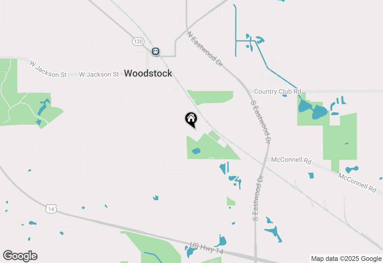 Map of 457 Lawndale Avenue, Woodstock, IL 60098