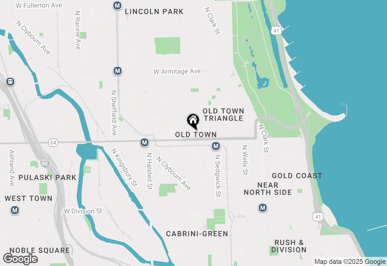 Map of 1623 N Mohawk Street, Chicago, IL 60614