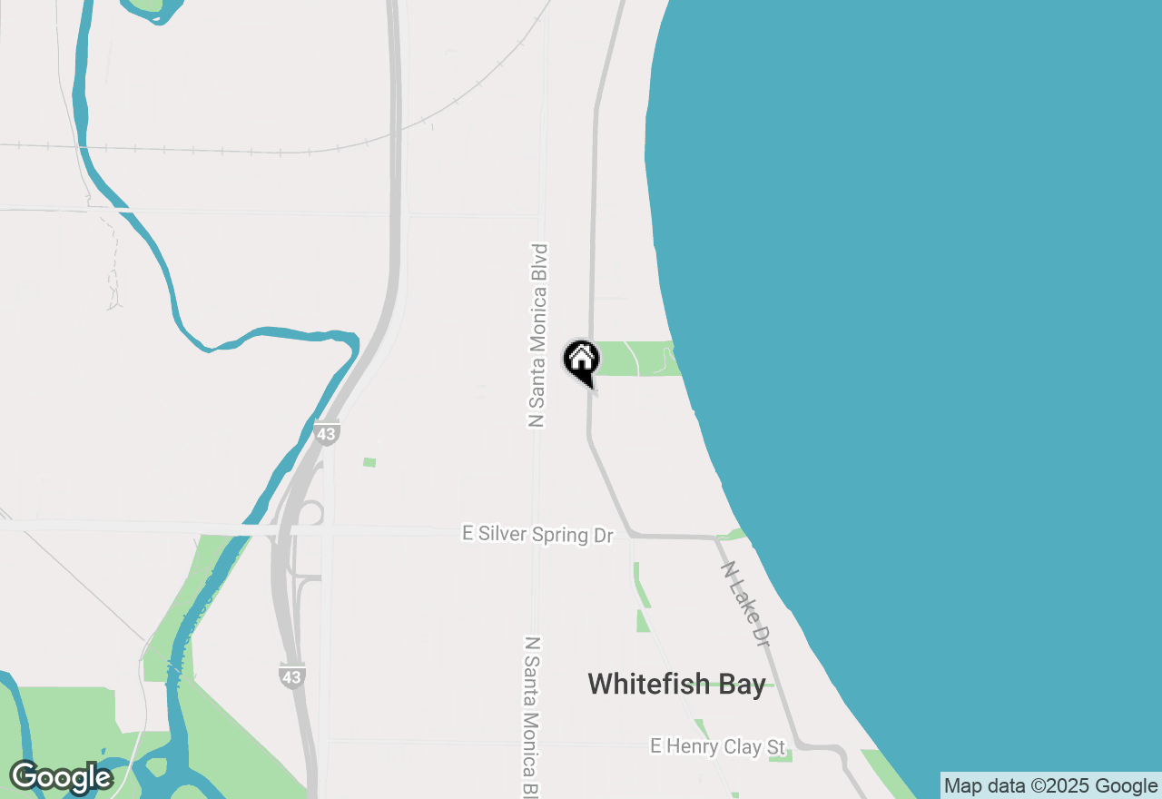 Map of 5835 N Lake Dr, Whitefish Bay, WI 53217