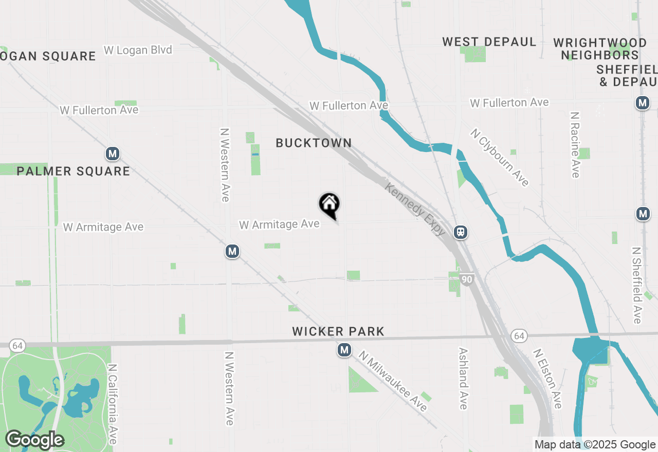 Map of 2033 W Armitage Avenue #3, Chicago, IL 60647