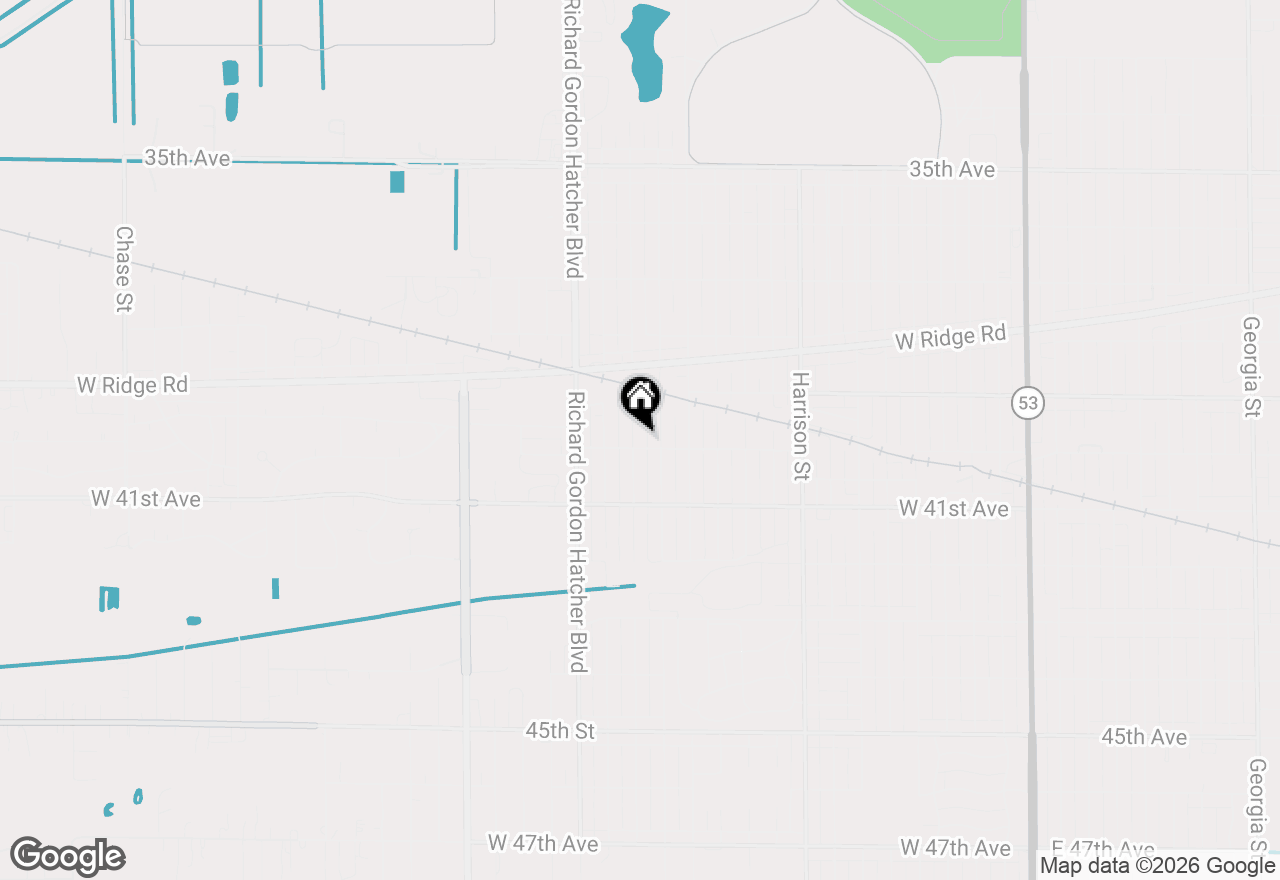 Map of 3987 Lincoln Street, Gary, IN 46408