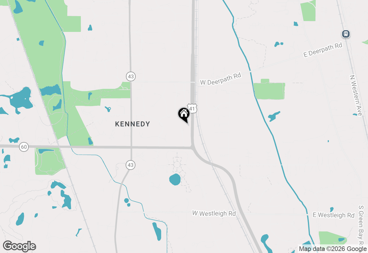 Map of 125 N Ridge Road, Lake Forest, IL 60045
