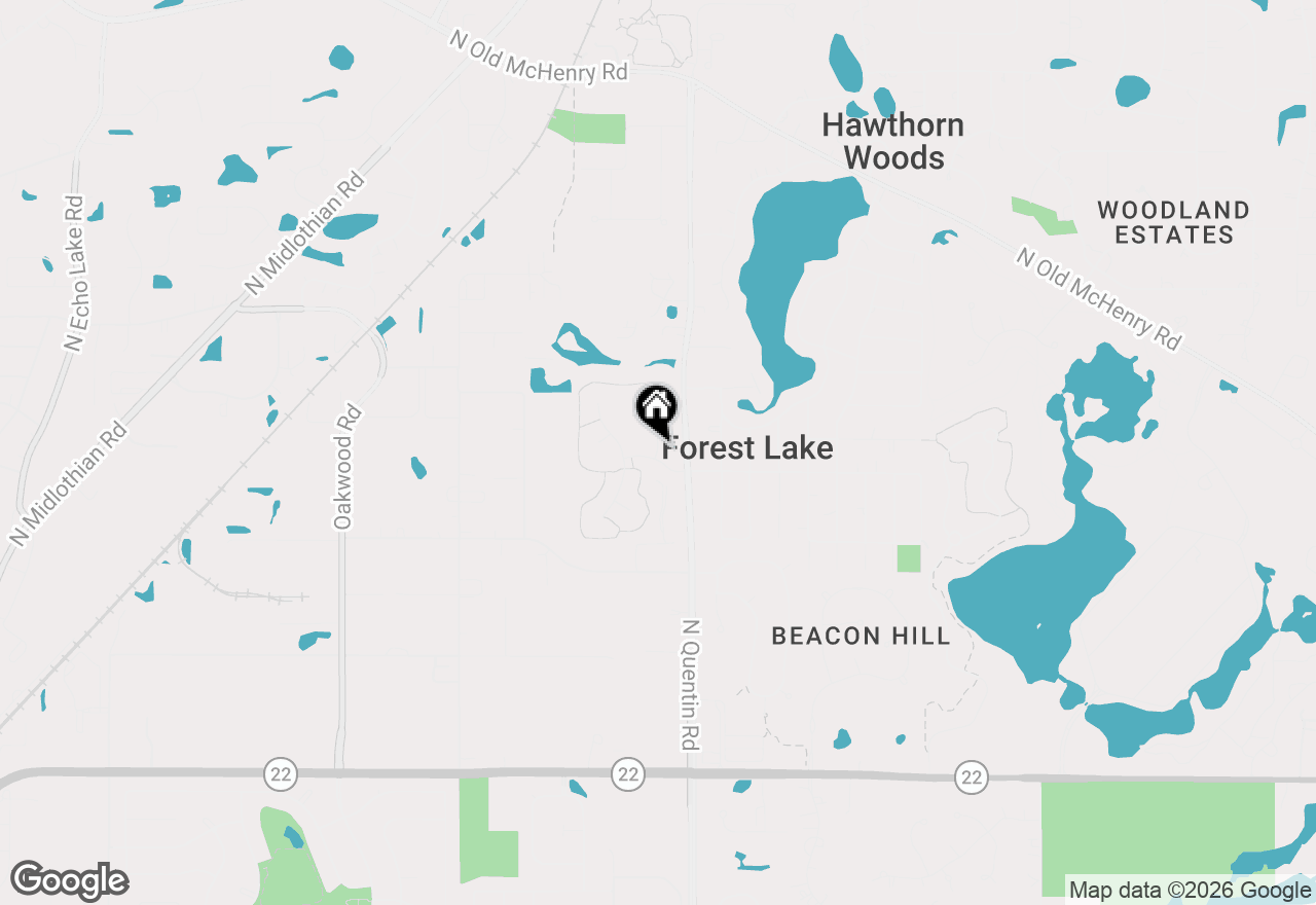 Map of 15 Dorchester Court, Hawthorn Woods, IL 60047