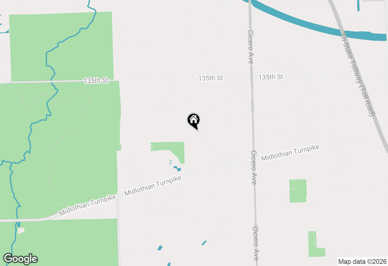 Map of 13748 Leclaire Avenue, Crestwood, IL 60418