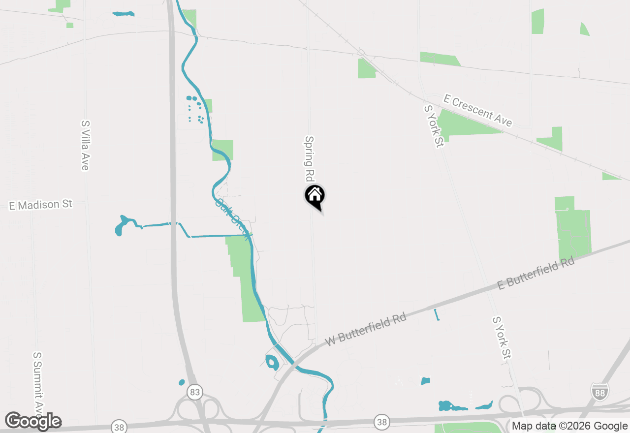 Map of 817 S Spring Road, Elmhurst, IL 60126