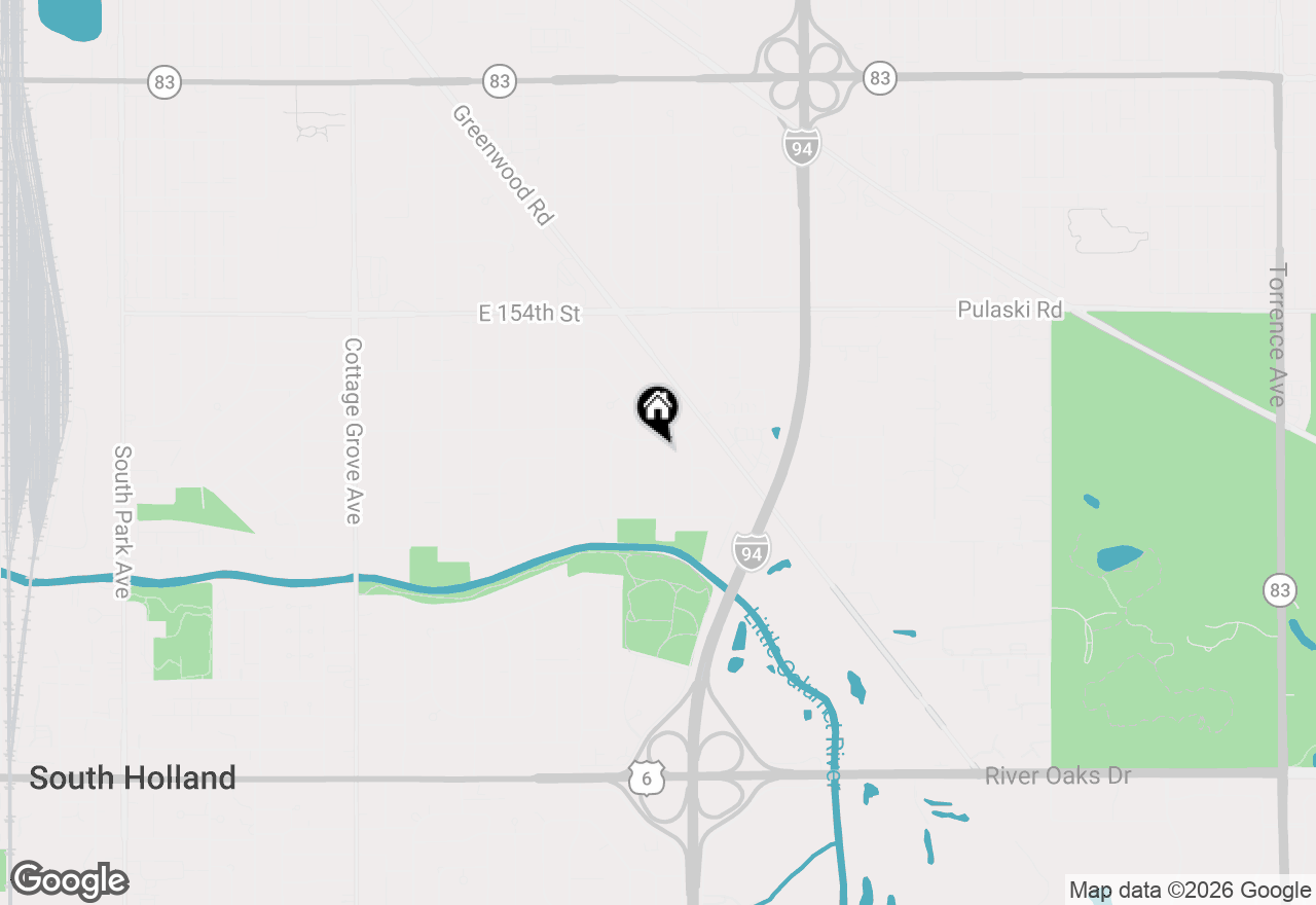 Map of 15622 Kenwood Avenue, South Holland, IL 60473