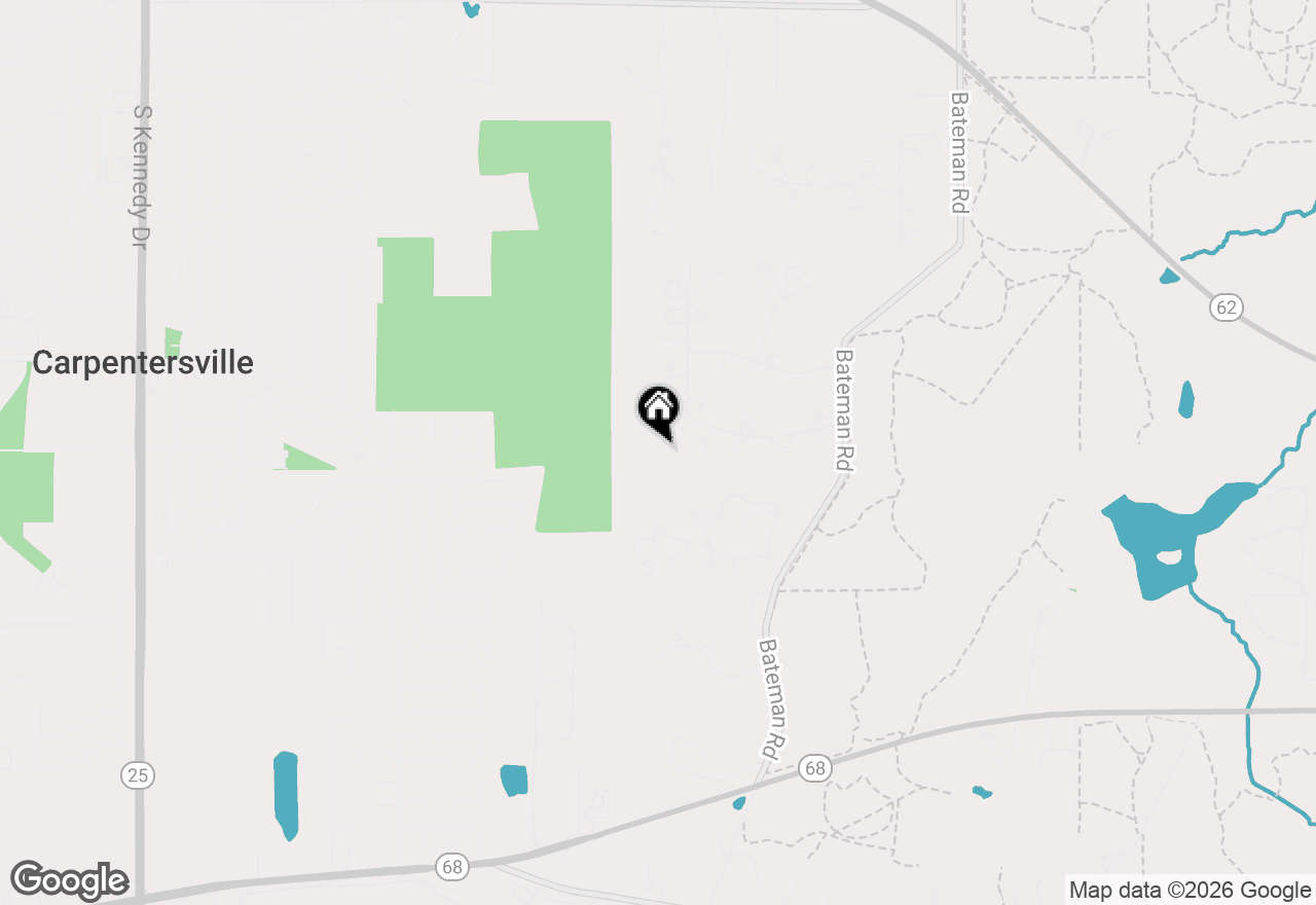 Map of 25 Rolling Hills Drive, Barrington, IL 60010