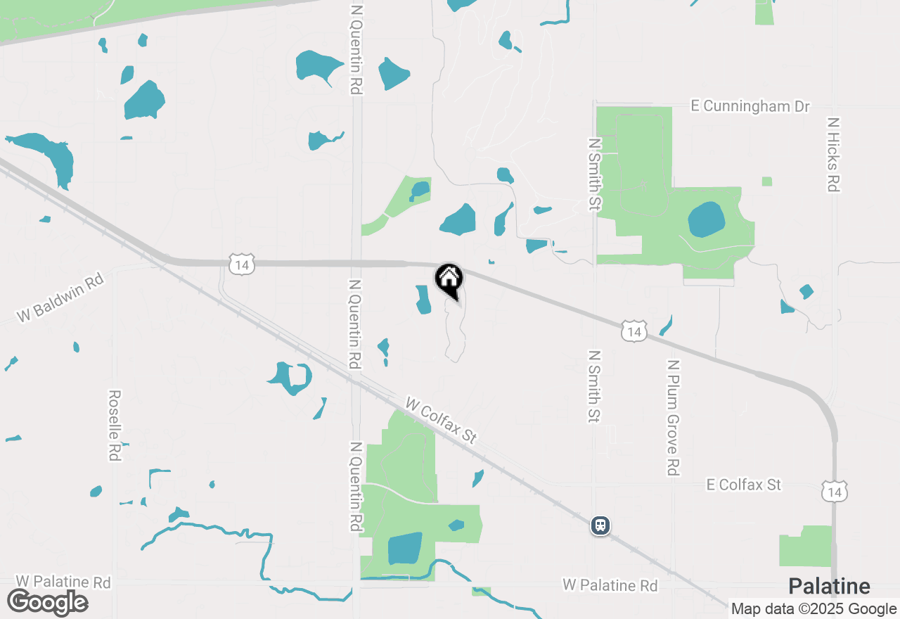 Map of 654 N Deer Run Drive #654, Palatine, IL 60067