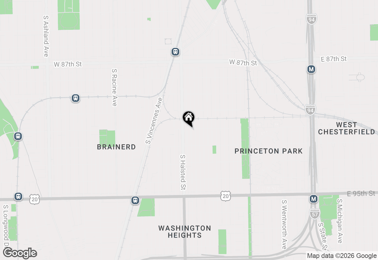 Map of 9100 S Emerald Avenue, Chicago, IL 60620