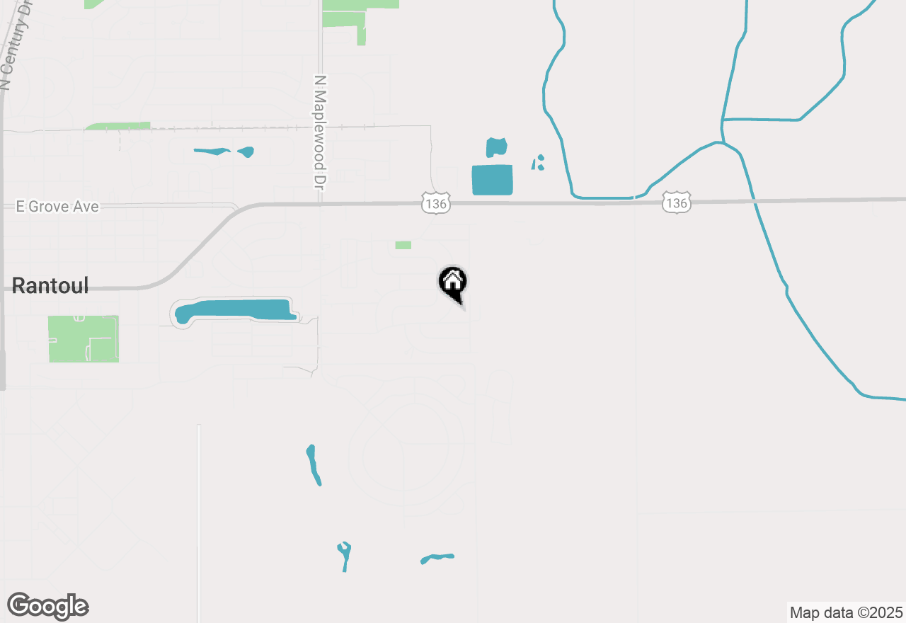 Map of 1564 Eater Drive, Rantoul, IL 61866