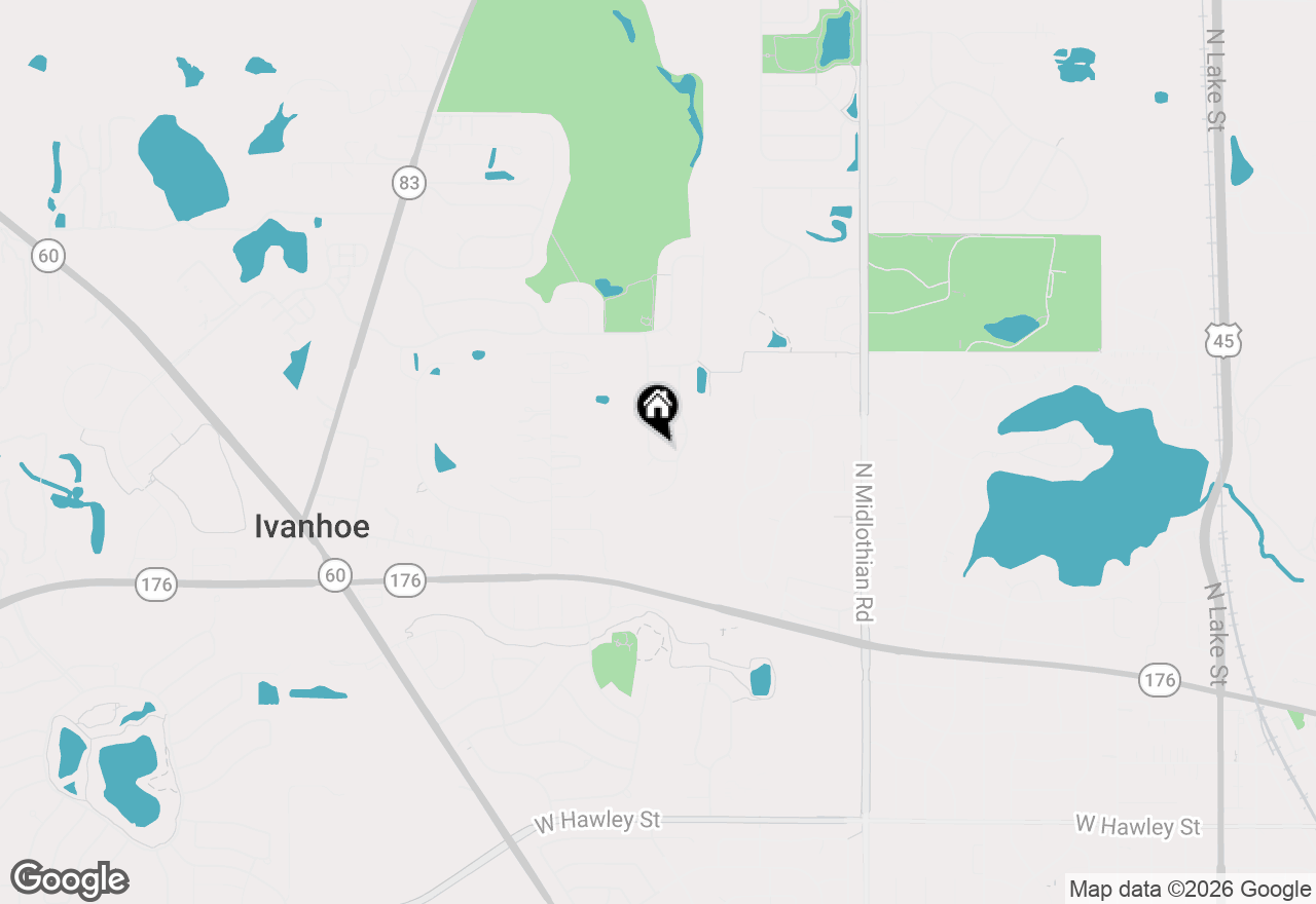 Map of 1081 Westfield Way, Mundelein, IL 60060