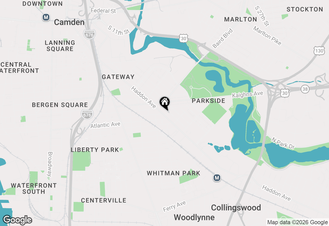 Map of 1388 Haddon Avenue, Camden, NJ 08103