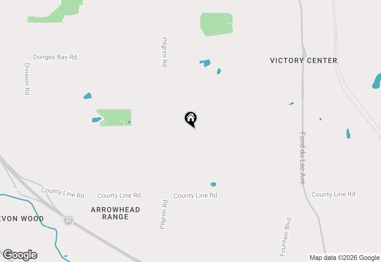 Map of W153N9972 Neptune Dr, Germantown, WI 53022