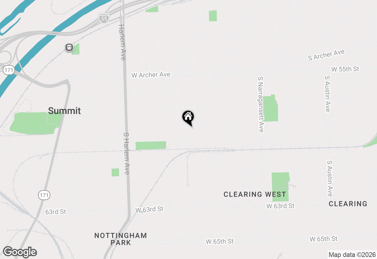 Map of 5819 S Newcastle Avenue, Chicago, IL 60638