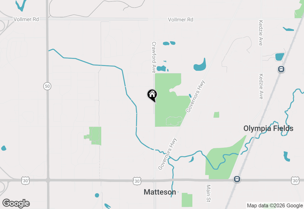 Map of 20520 Crawford Avenue, Matteson, IL 60443