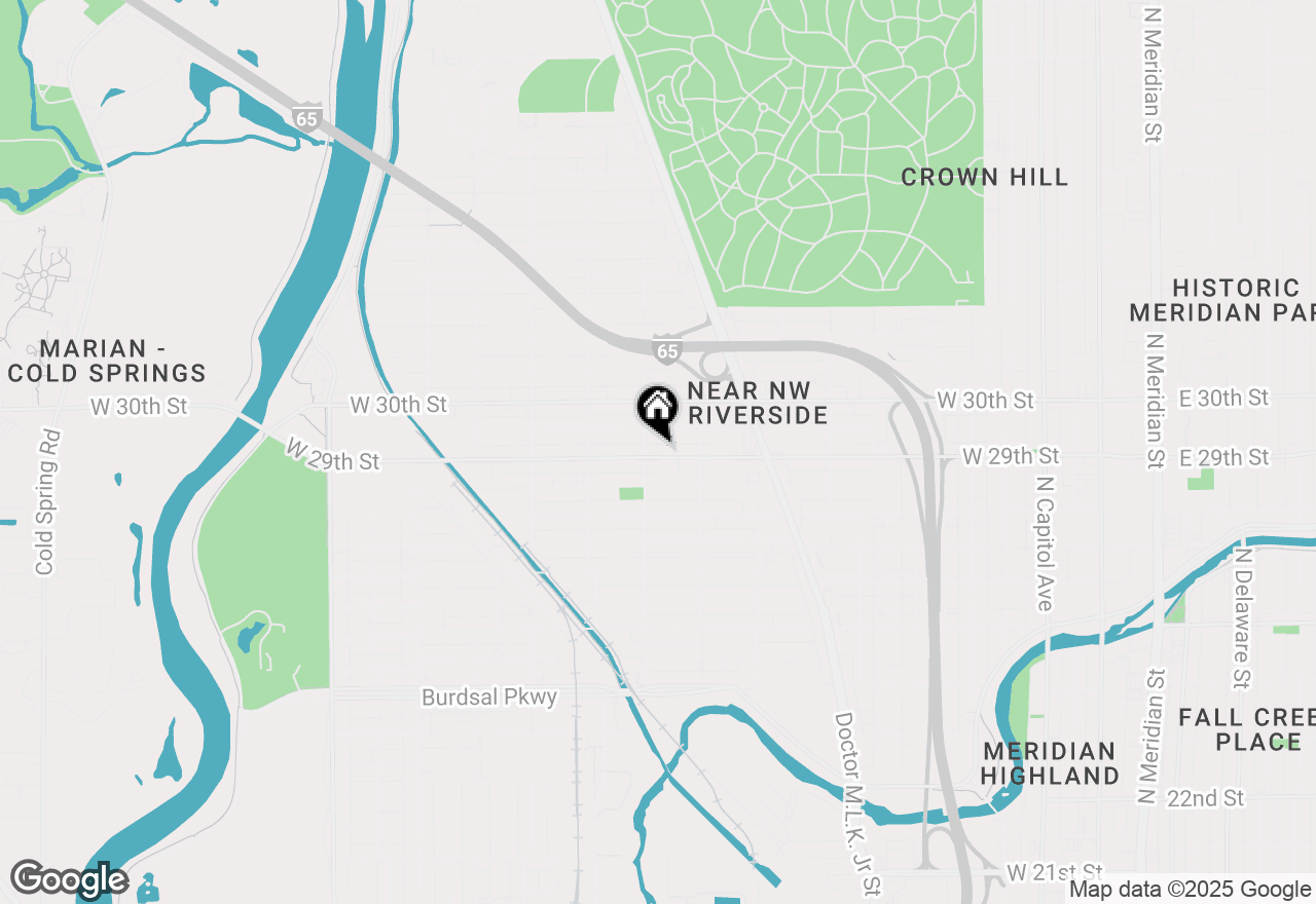 Map of 962 W 29th Street, Indianapolis, IN 46208