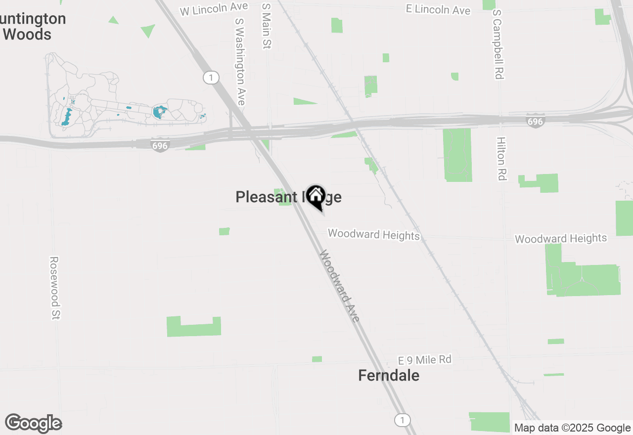 Map of 3 Fairwood Boulevard, Pleasant Ridge, MI 48069