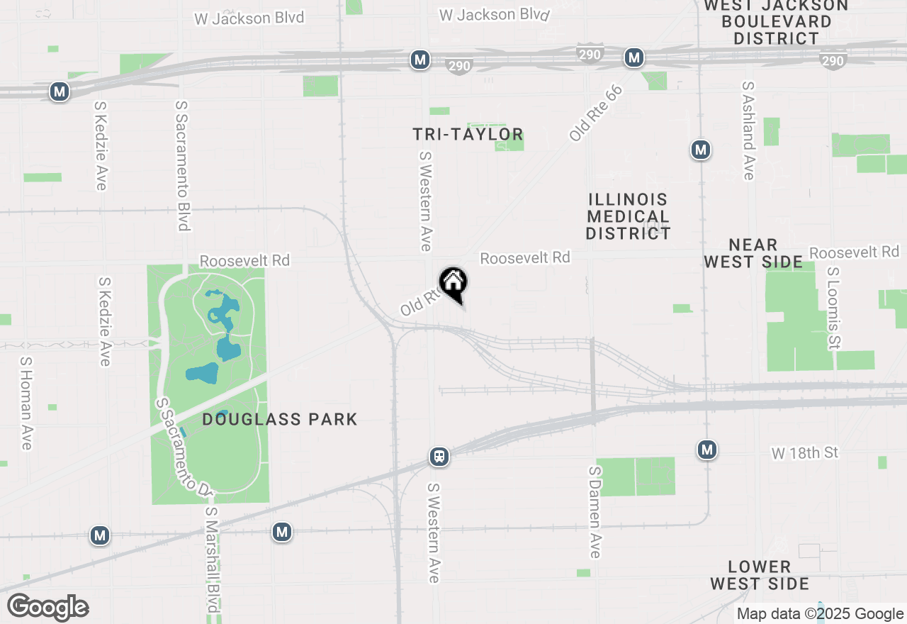 Map of 1320 S Heath Avenue, Chicago, IL 60608